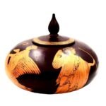 Χειροποίητο ζωγραφιστό αγγείο - τεφροδόχο